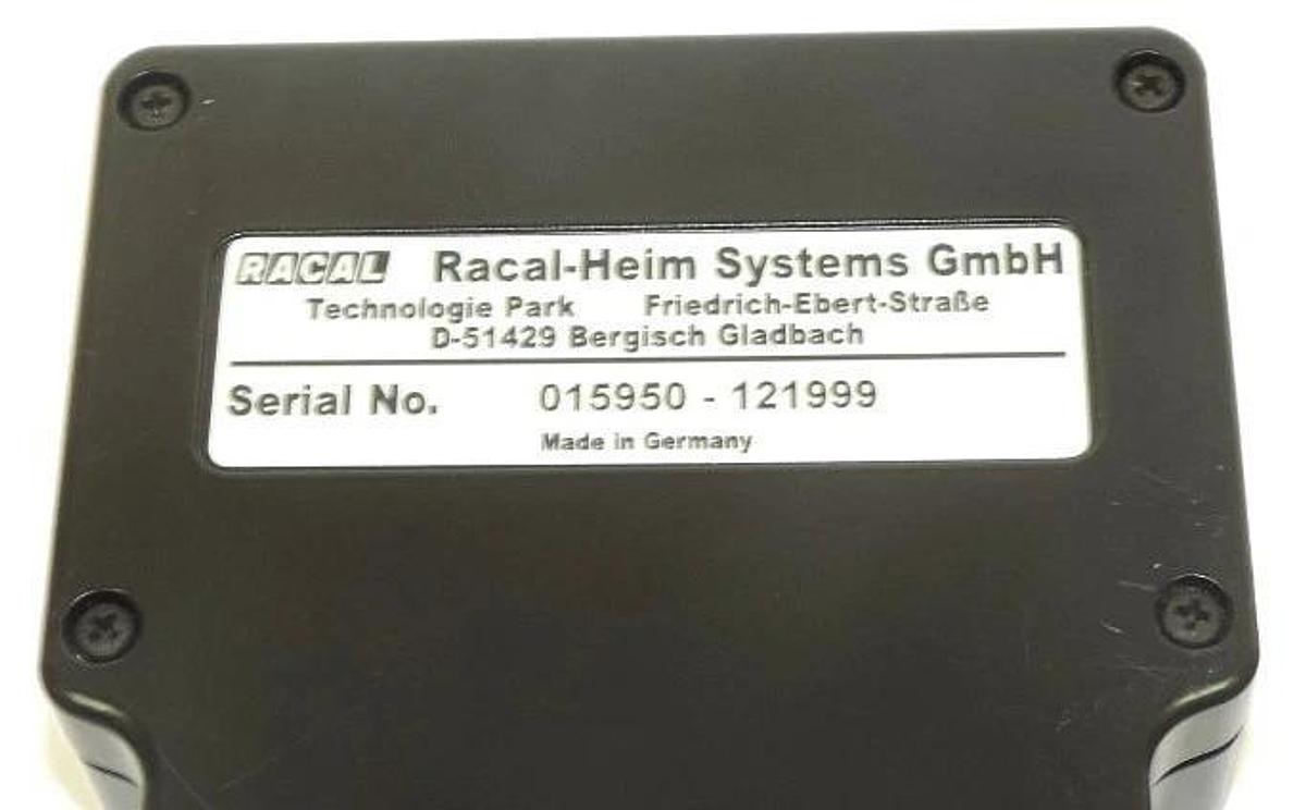 Used RACAL-HEIM SYSTEMS GmbH DATaREC REMOTE CONTROL SERIAL NO. 015950-121999