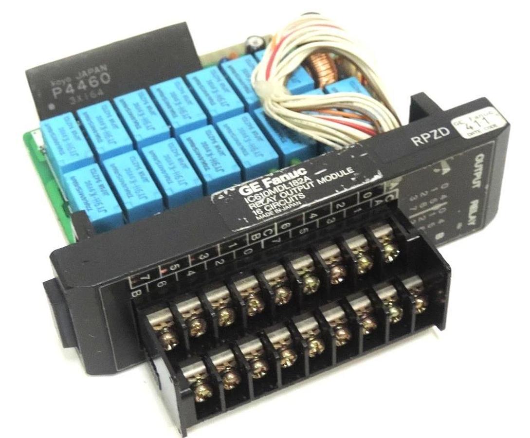 Used GE FANUC IC610MDL182A RELAY OUTPUT MODULE 16 CIRCUITS