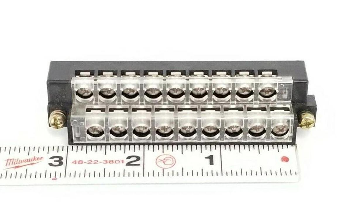 FUJIKURA DDK DDK18-B TERMINAL BLOCK PLUG CONNECTOR, 18 POSITON, BLACK, DDK18B