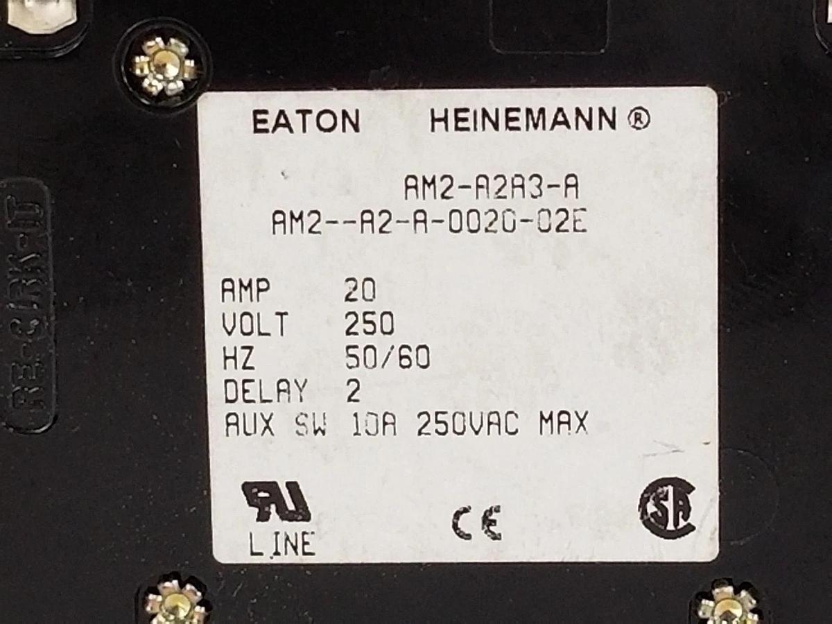 NEW EATON HEINEMANN AM2-A2A3-A CIRCUIT BREAKER AM2--A2-A-0020-02E
