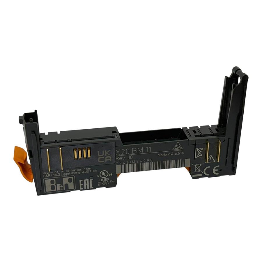 Used B&R Automation X20BM11 Bus Module Base Rev J0 X20 BM 11 New Surplus