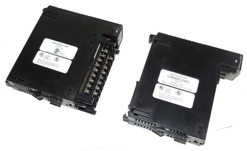 Used LOT OF 2 GE FANUC IC693MDL240D INPUT MODULES 120VAC INPUT 16POINT