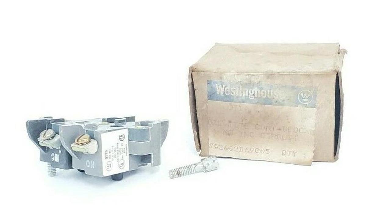 NEW WESTINGHOUSE OT2B OIL-TITE CONTACT BLOCK 600VAC 0T2B OT2A 0T2A