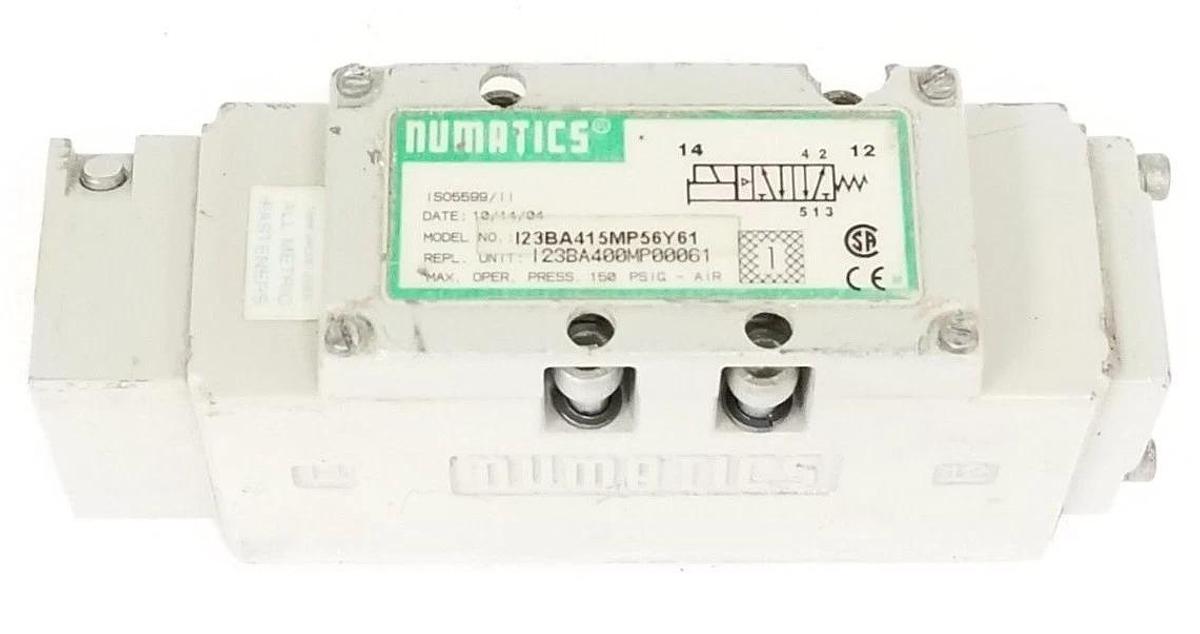 Used NUMATICS I23BA415MP56Y61 SOLENOID METRIC VALVE I23BA400MP000061