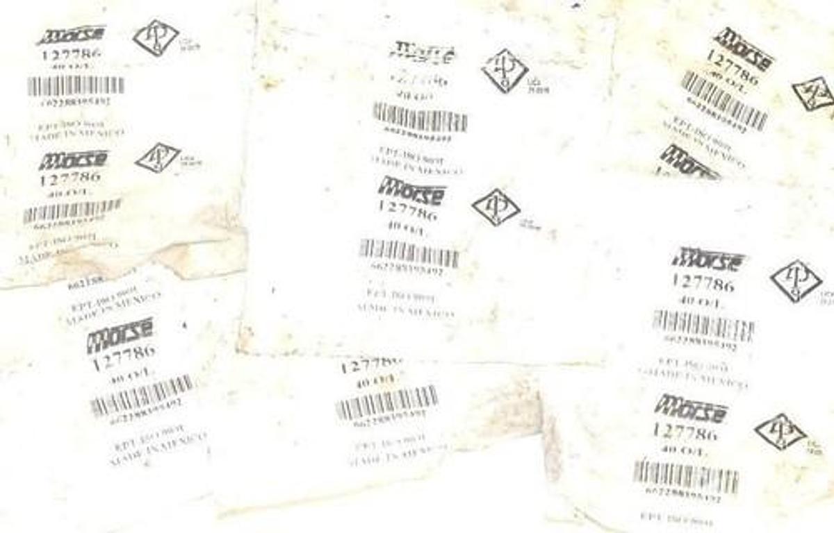 LOT OF 9 NEW MORSE 127786 RIVETED ROLLER CHAIN LINKS, 40 O/L, 40OL