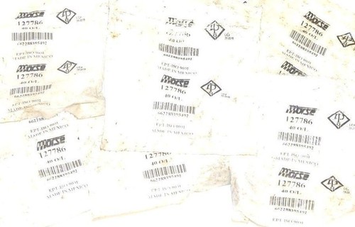 LOT OF 9 NEW MORSE 127786 RIVETED ROLLER CHAIN LINKS, 40 O/L, 40OL