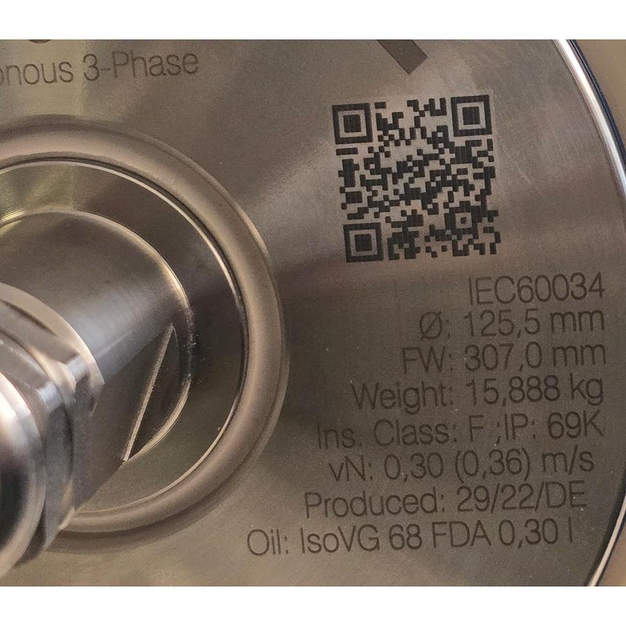 Used INTERROLL DM 0113 ASYNCHRONOUS 3-PHASE DRUM MOTOR DM1133-ASP13B0ERJDD 307mm NSMP
