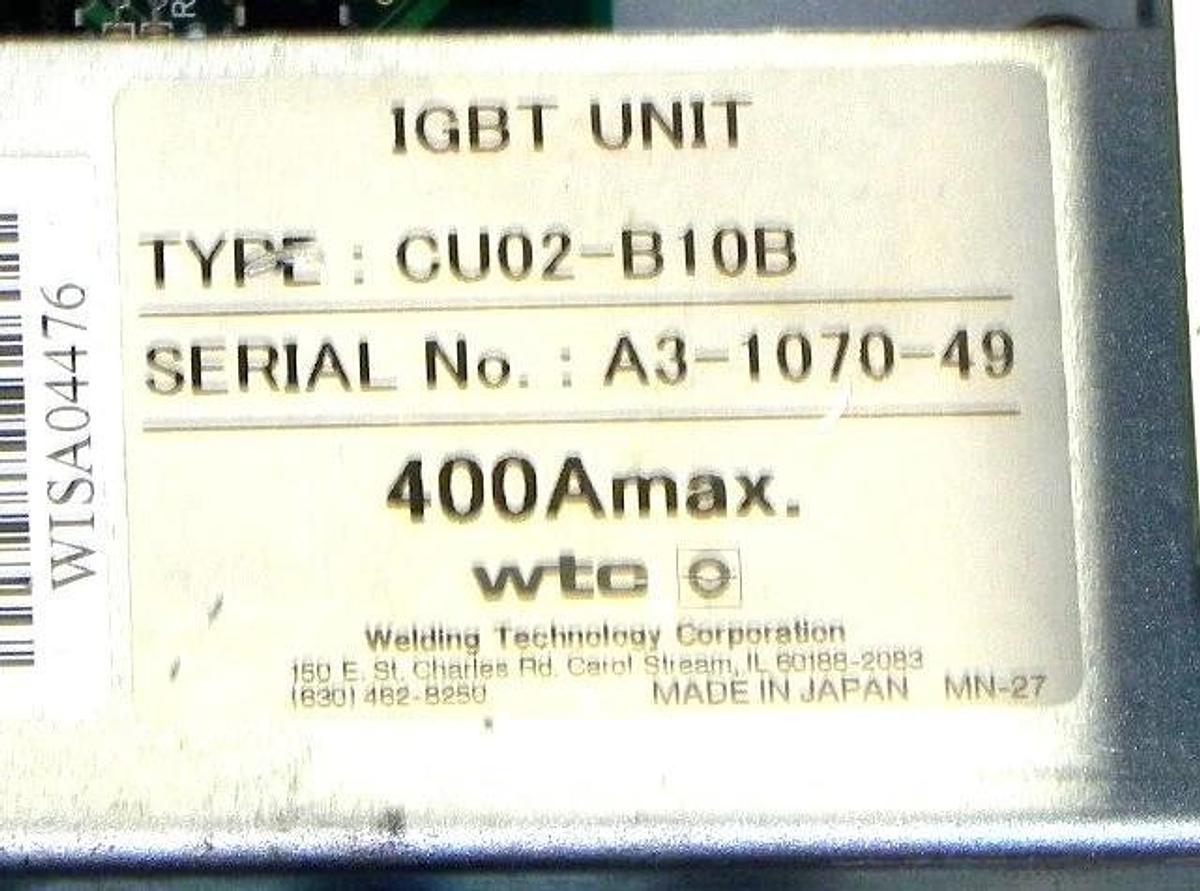 Used WTC CU02-B10B IGBT UNIT CU02B10B