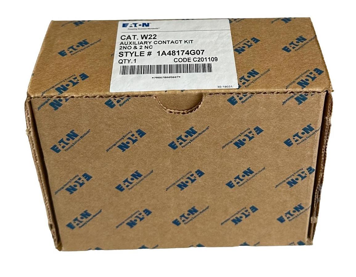 NEW EATON W22 / 1A48174G07 AUXILIARY CONTACT KIT 2NO & 2NC SCREW TERMINAL