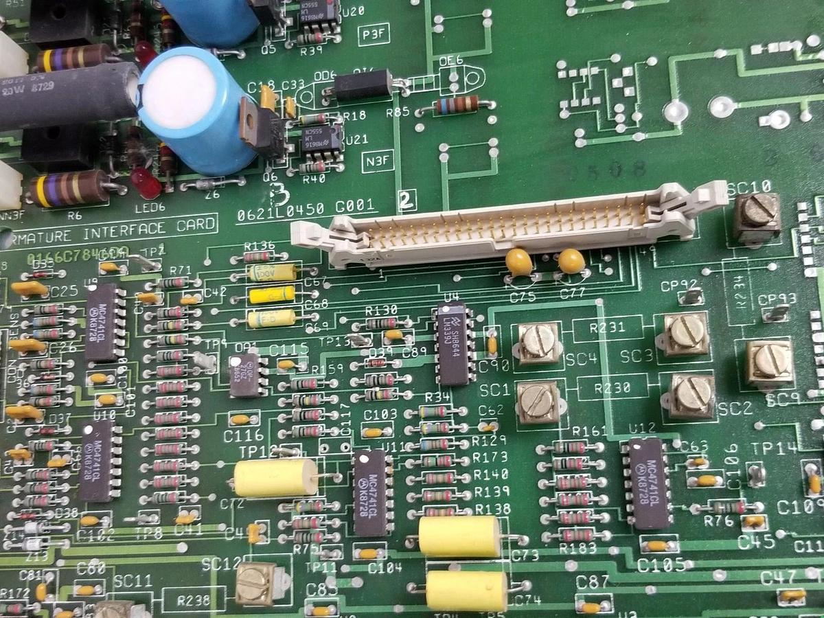 Refurbished GENERAL ELECTRIC 0621L0450-G001 ARMATURE INTERFACE CARD 0166C7846DA-1 (REPAIRED)
