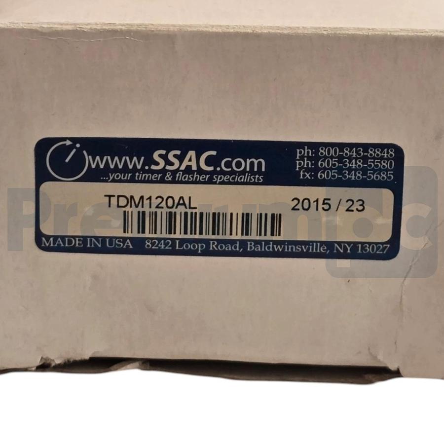 SSAC Littelfuse TDM120AL Digi-Set Solid State Delay-on-Make Timer 120VAC NSMP