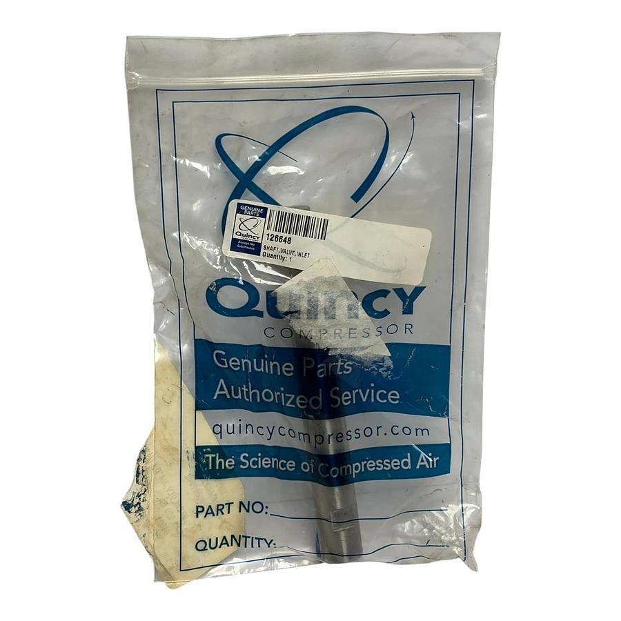 Quincy Compressor 126648 Inlet Valve Shaft Stem 3/4"D 6-1/4"L New Surplus