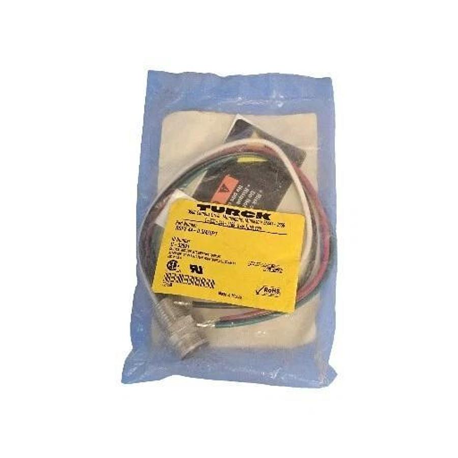 Used NEW TURCK RSFV 44-0.3M/NPT MALE CONNECTOR U-32991 - RECEPTACLE