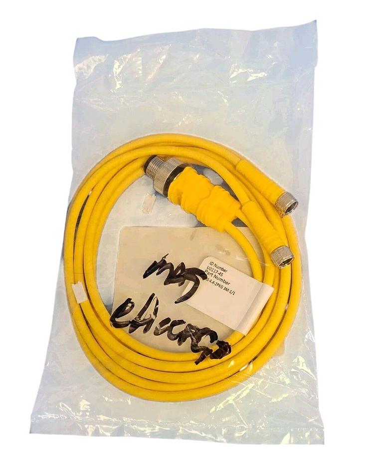 NEW TURCK VBRS 4.4-2PKG 3M-1/1 CORDSET SPLITTER ID NUMBER: U0117-45