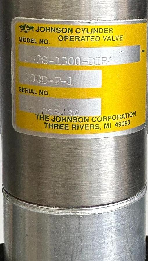 Used NEW JOHNSON CV3S-1300-DIB-200D-F-1 / CV3S1300DIB200DF1 CYLINDER OPERATED VALVE