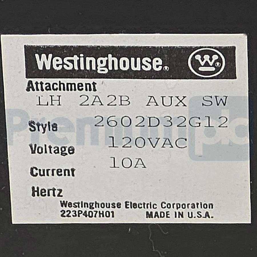 Used Westinghouse PB22500F 2500A 2-Pole 600V Circuit Breaker 654D456G05 w/ 2000A Trip