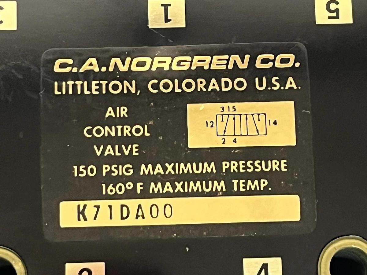 Norgren K71DA00 Nugget 200 Series Solenoid Air Control Valve 1/4" NPT 120V 150PS