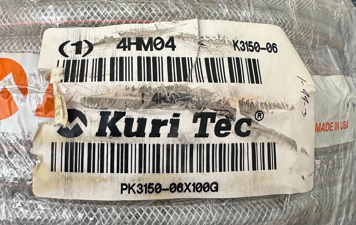 Used NEW KURI TEC K3150-06 / K315006 BRAIDED TUBING ROLL 100FT 4HM04 PK3150-06X100G