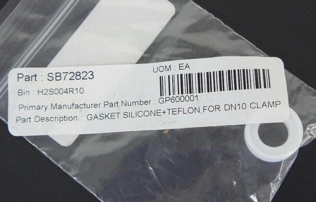 Used LOT OF 10 NEW GENERIC GP600001 SILICONE TEFLON GASKETS FOR DN10 CLAMP