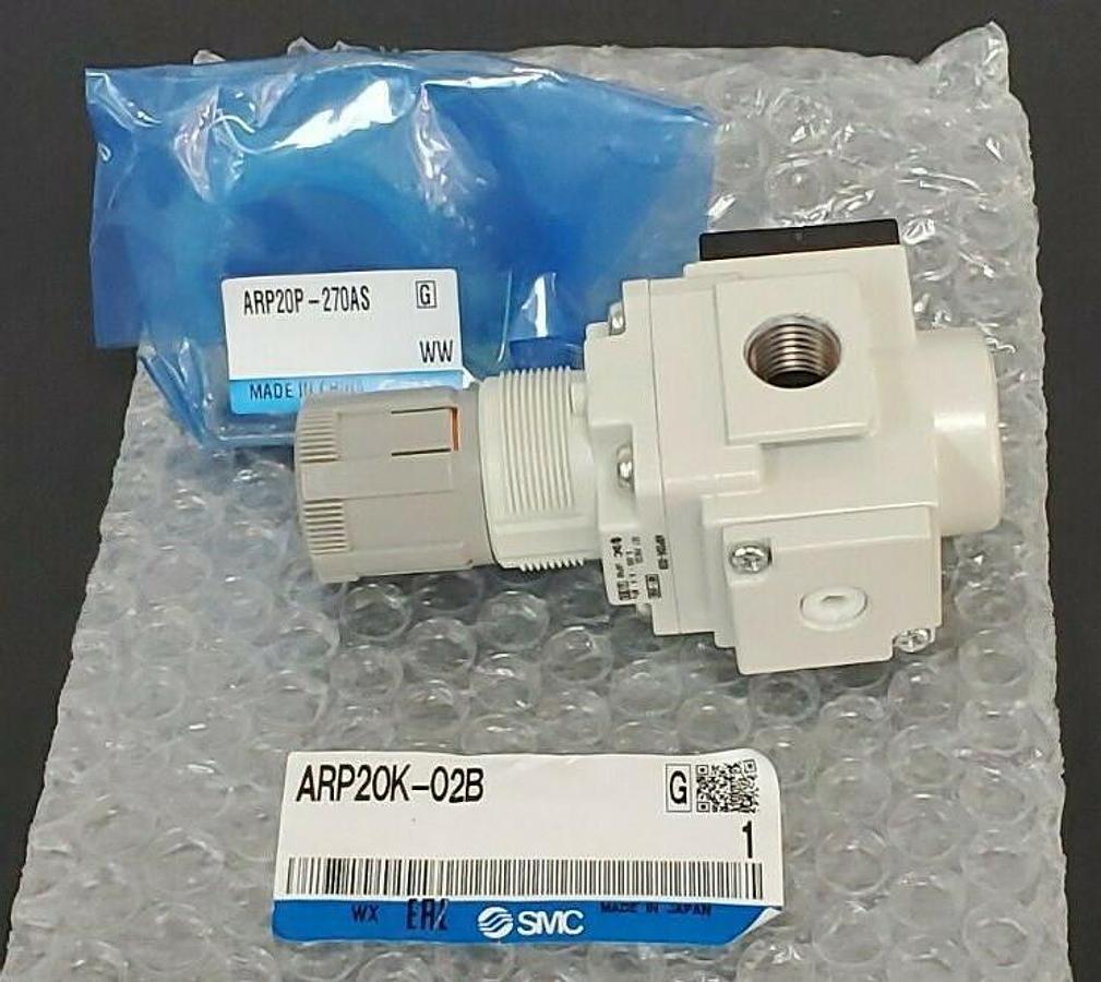 NEW SMC ARP20K-02B PRECISION REGULATOR ARP20K02B, 1/4'', 0.005-0.4 MPa