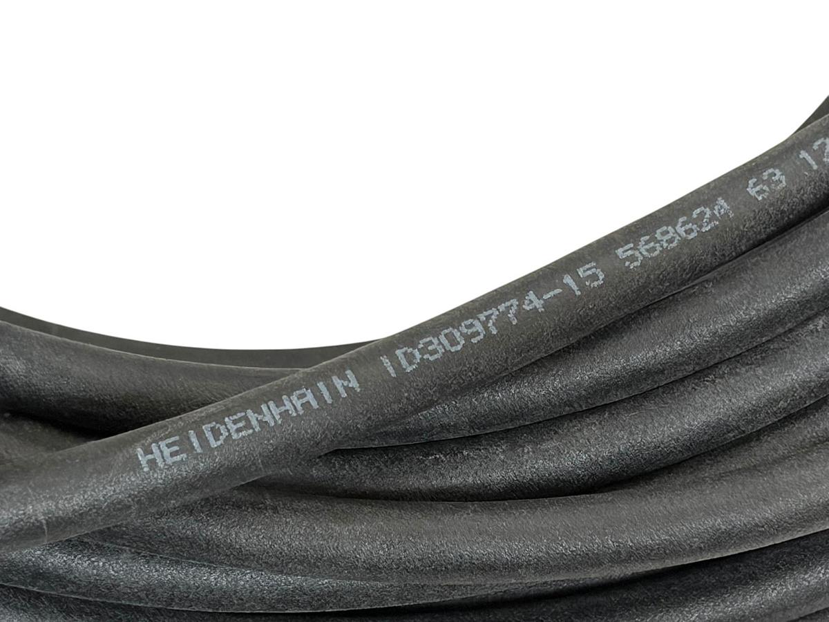 Used Heidenhain ID 309774-15 CNC Extension Cable 9-Pin Male to 9-Pin Female