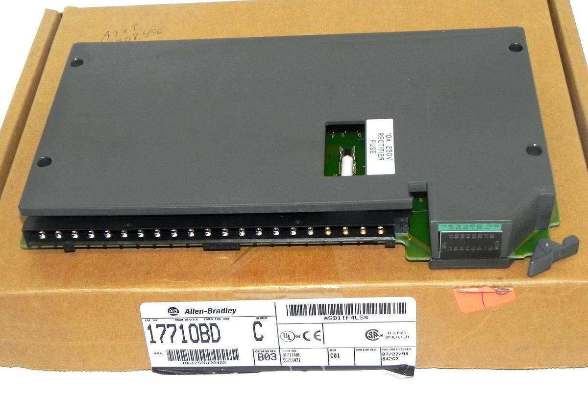 Used ALLEN BRADLEY 1771-OBD/C DC OUTPUT MODULE 1771OBD REV. B03 P/N: 96211471 C01