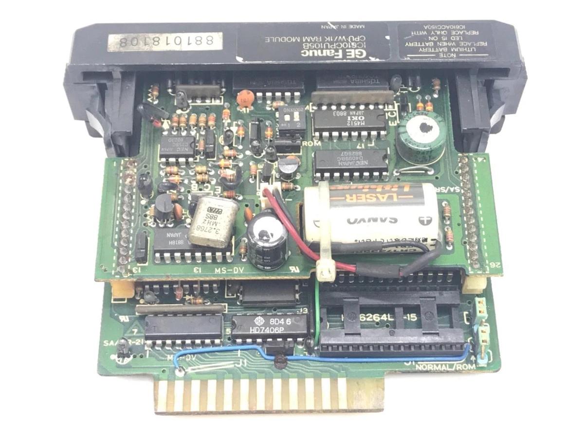 Used GE FANUC IC610CPU105B CPU W/ 1K RAM MODULE