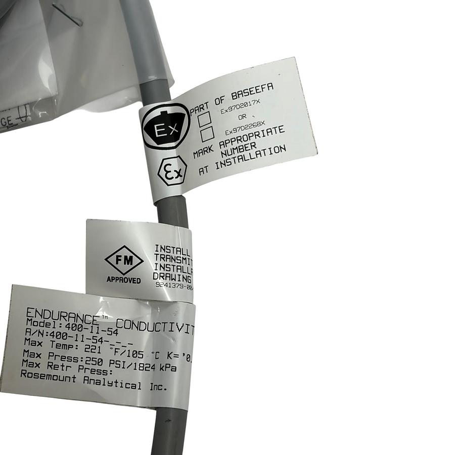 Used Rosemount 400-11-54 Endurance Contacting Conductivity Sensor New Surplus Pt100