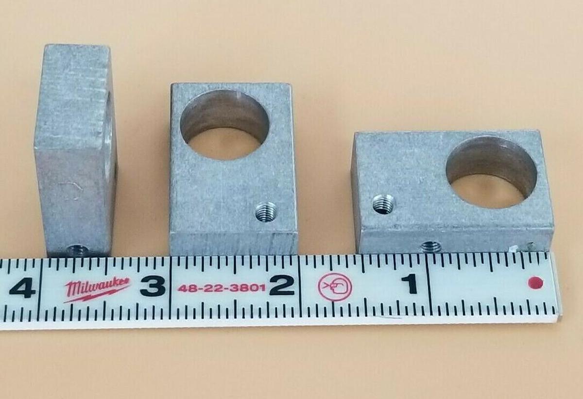 Used LOT OF 3 NEW GENERIC S-51-296 BLOCK-MTG (JOGGER PROX SWITCH) ALUMINUM