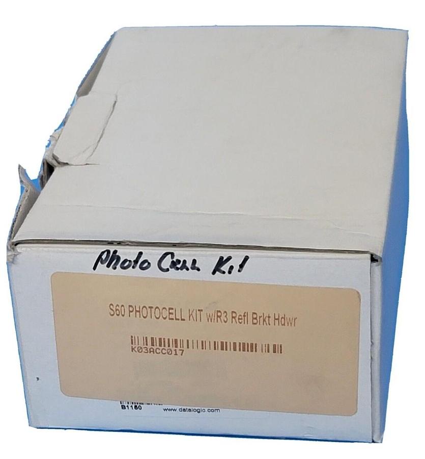 Used NEW DATALOGIC K03ACC017 S60 PHOTOCELL KIT W/ R3 REFL BRKT HDWR