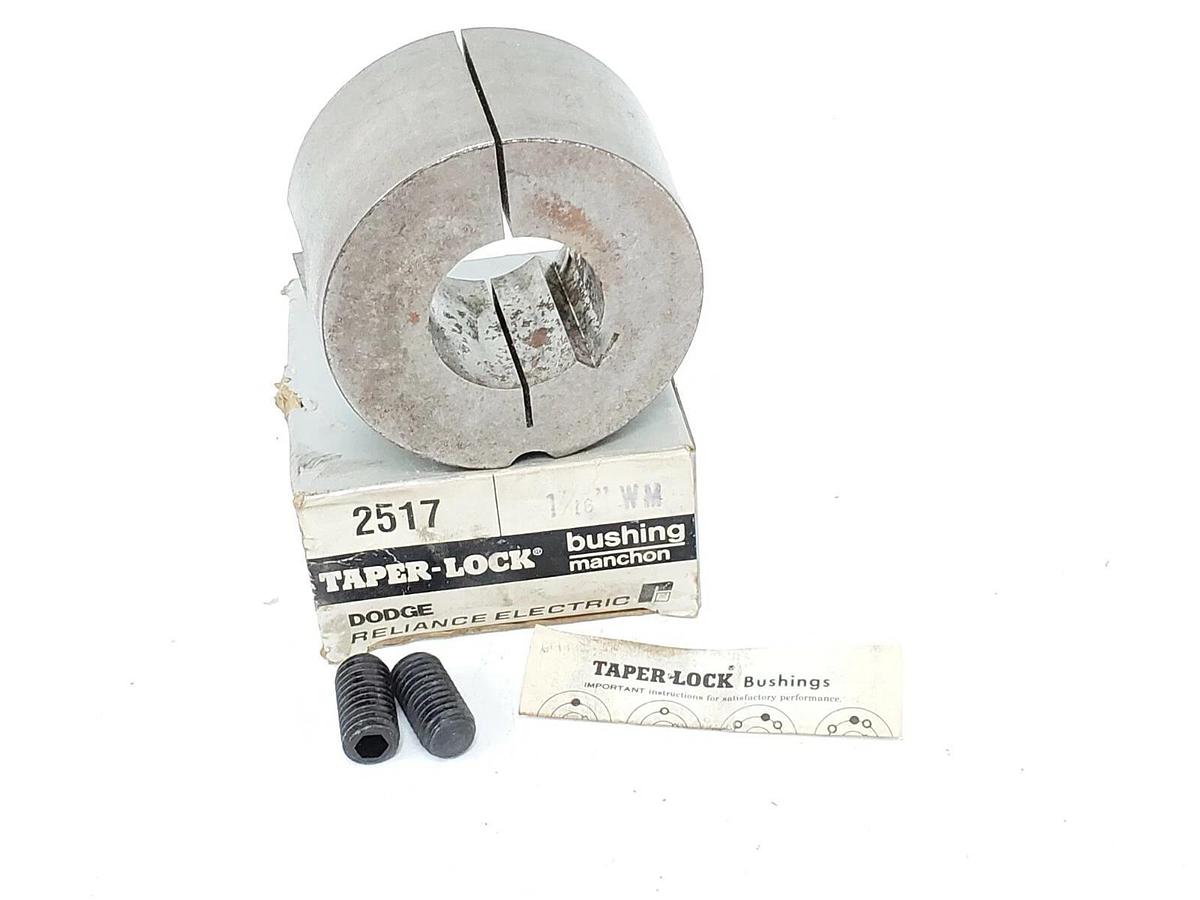 LOT OF 3 NIB DODGE 2517 TAPER-LOCK BUSHINGS 1-1/16 WM