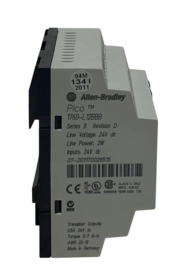 Used ALLEN BRADLEY 1760-L12BBB /B Pico DC CONTROLLER 24VDC Rev. D 2W 1760L12BBB USNP