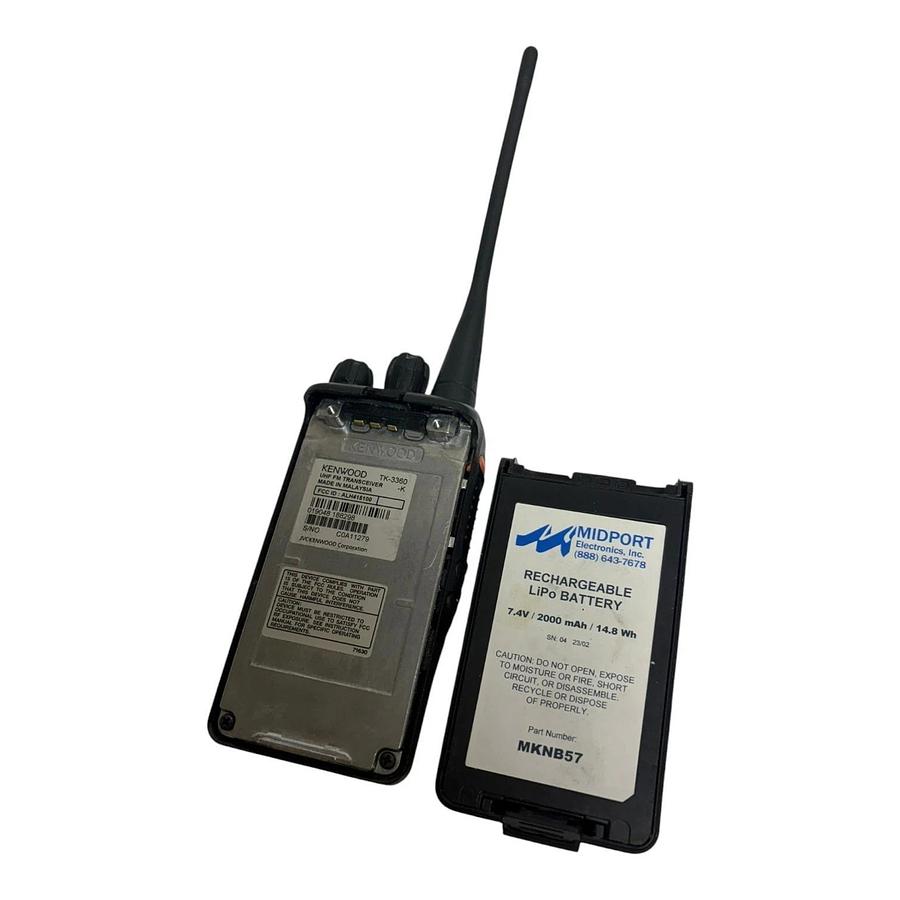 Used Kenwood TK-3360-K UHF Two Way Radio Transceivers - Lot of 6