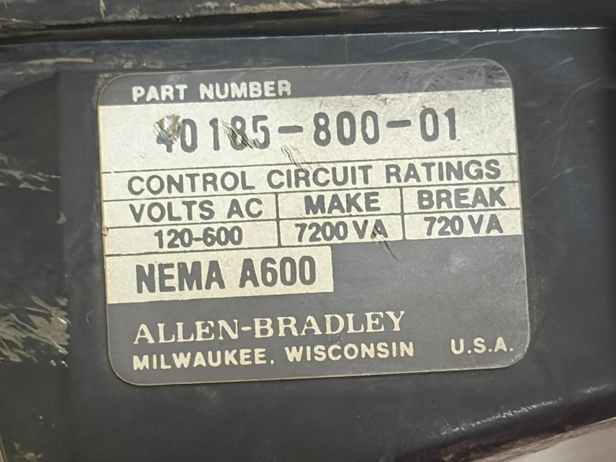 Used Allen-Bradley 505-C0D NEMA Size 2 Reversing Starter 45A 120V Coils