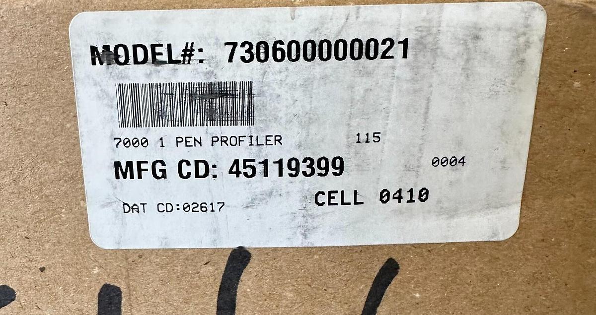 Used NEW PARTLOW 730600000021 MRC 7000 CHART RECORDER 115VAC 50/60Hz 1-PEN W/ MANUAL