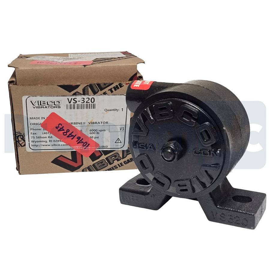 VIBCO VS-320 Pneumatic Turbine Vibrator 600lb Force 6000 VPM 3/8 NPT 80PSI NEW