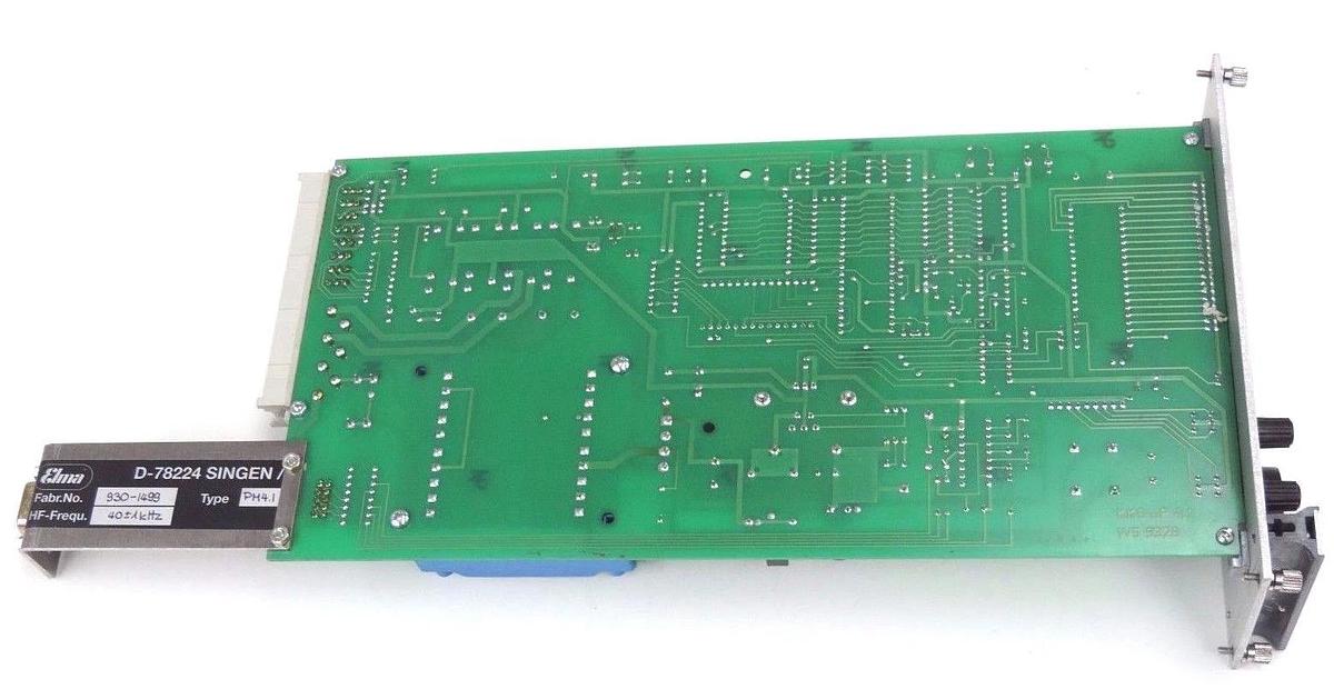 Used ELMA D-78224 SINGEN / 930-1499 PM 4.1 40+/-1 kHz , HF-SCHALTER PROGRAMMING BOARD