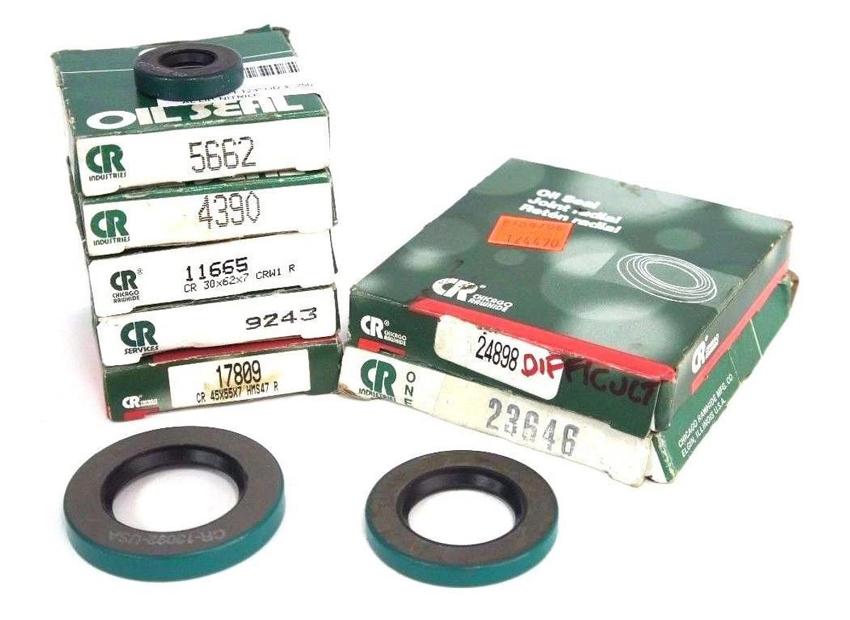 Used LOT OF 10 NEW CHICAGO RAWHIDE OIL SEALS 5662 23646 24898 4390 11665 9243 17809