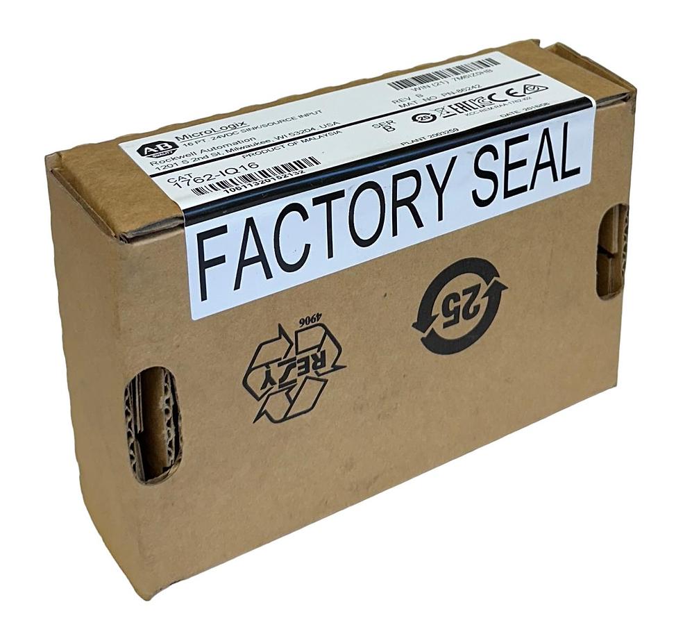 ALLEN BRADLEY 1762-IQ16 /B MicroLogix 16-PT SINK/SOURCE INPUT MODULE 24V NSFS