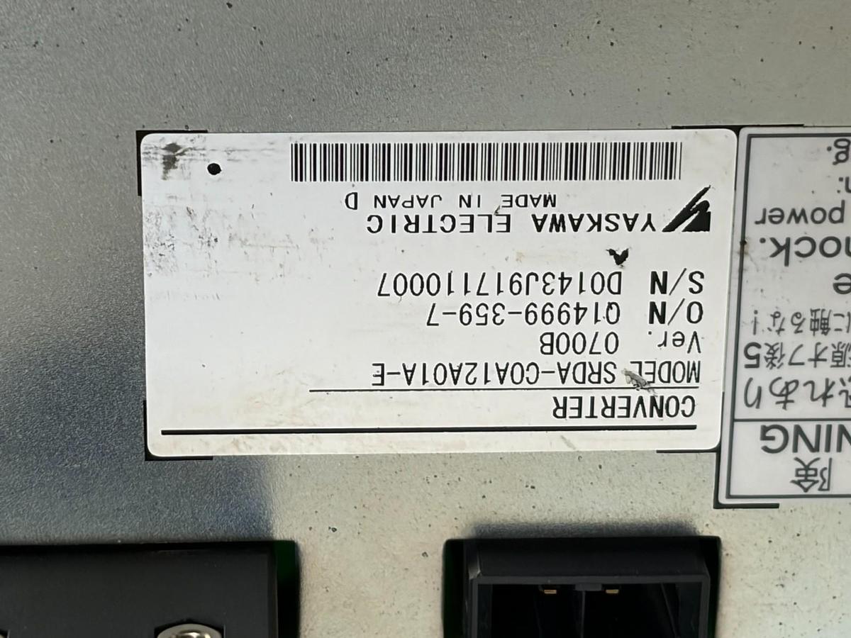 Used Yaskawa Servopack SRDA-MH6 Converter SRDA-COA12A01A-E JZRCR-YSV02-41 Used CNC