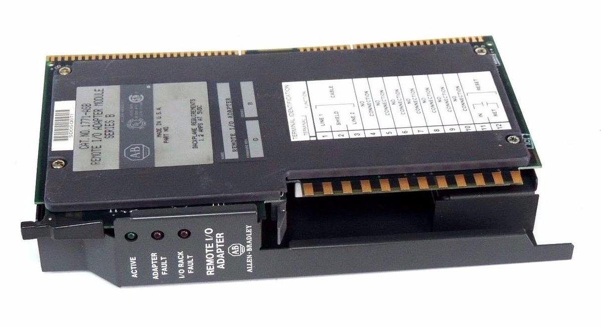 Used ALLEN BRADLEY 1771-ASB SER. B REMOTE  I/0 ADAPTER F/W REV.G AAH12518