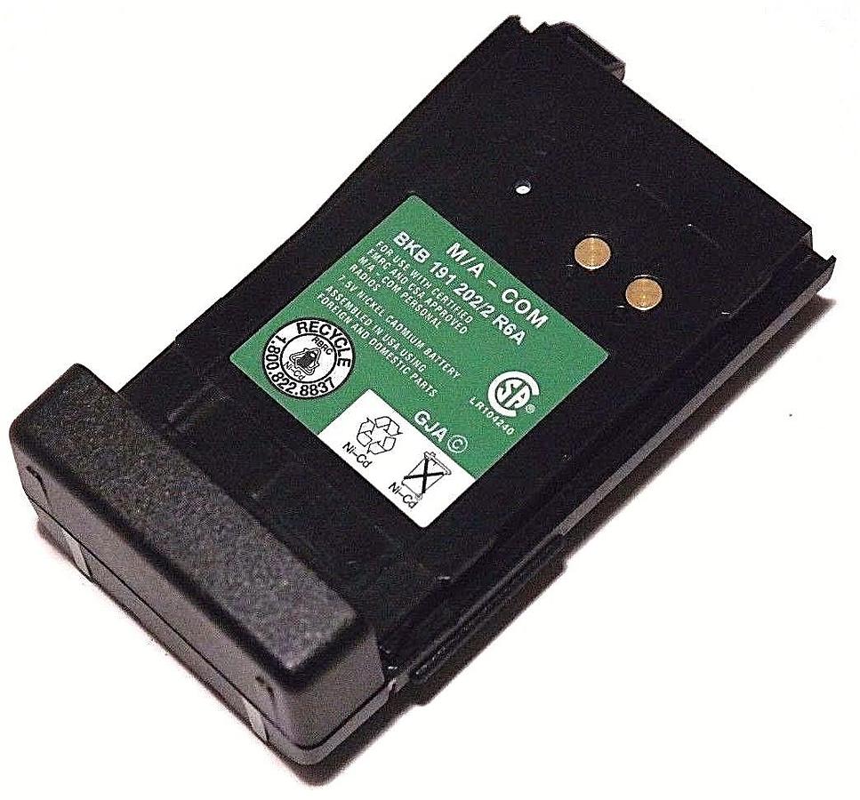 Used LOT OF 2 GE ERICSSON BKB 191 202/2 R6A 2500mAh M/A-COM 2-WAY RADIO BATTERIES