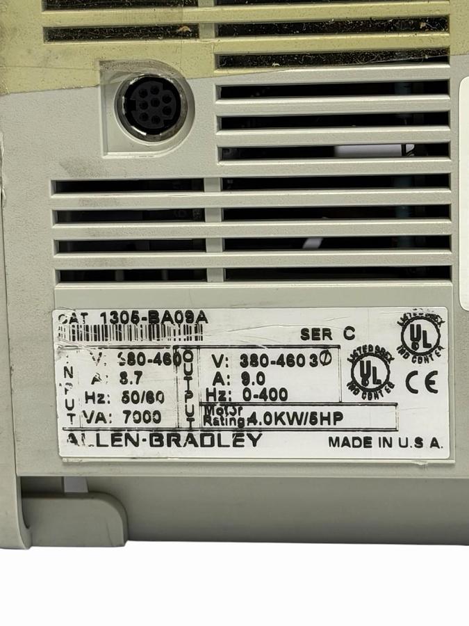 Used ALLEN BRADLEY 1305-BA09A AC DRIVE 1305 SERIES 8.7A 1305BA09A SER. C