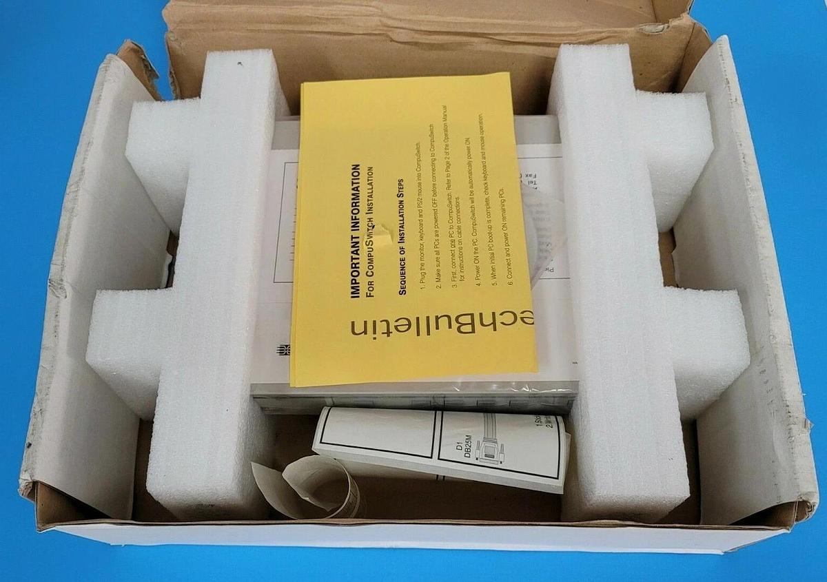 Used NIB RARITAN CS4 COMPUSWITCH 4-PORT 6V 600mA