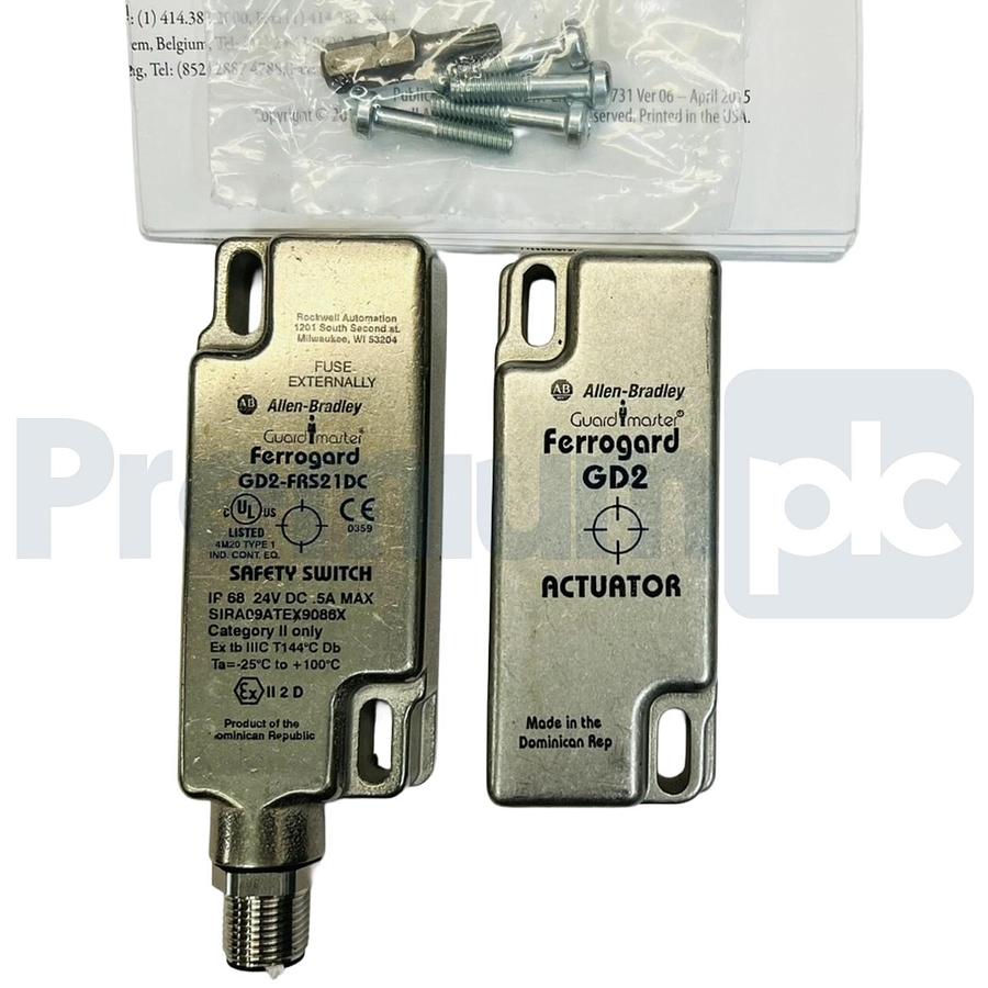 Used ALLEN BRADLEY 440N-G02149 /A Guardmaster FERROGARD GD2-FRS21DC N-C SWITCH NSFS