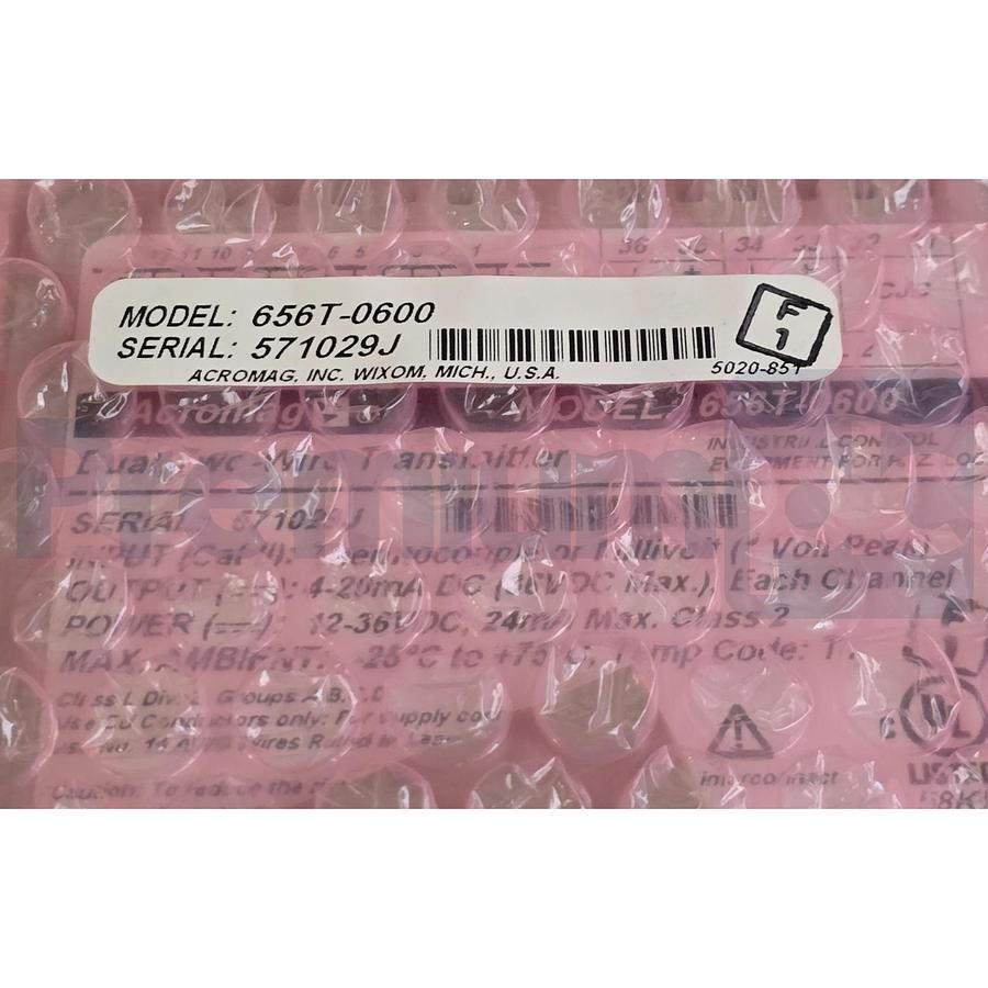 Used ACROMAG 656T-0600 600T DUAL TC/mV INPUT, TWO-WIRE TRANSMITTER 656T0600 NSMP