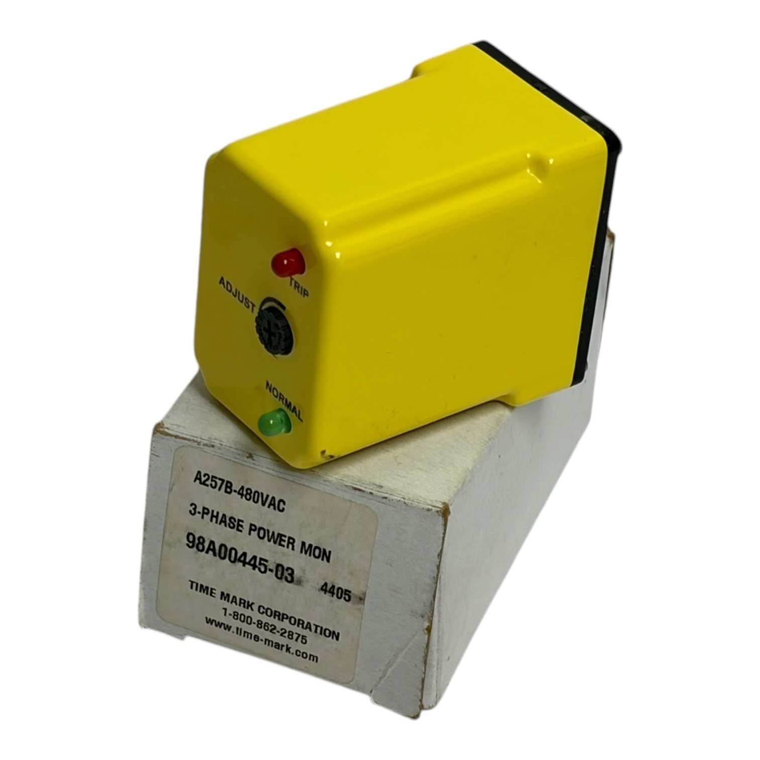 Used Time Mark A257B 480VAC 3-Phase Power Monitor Relay Phase Loss Detector - New