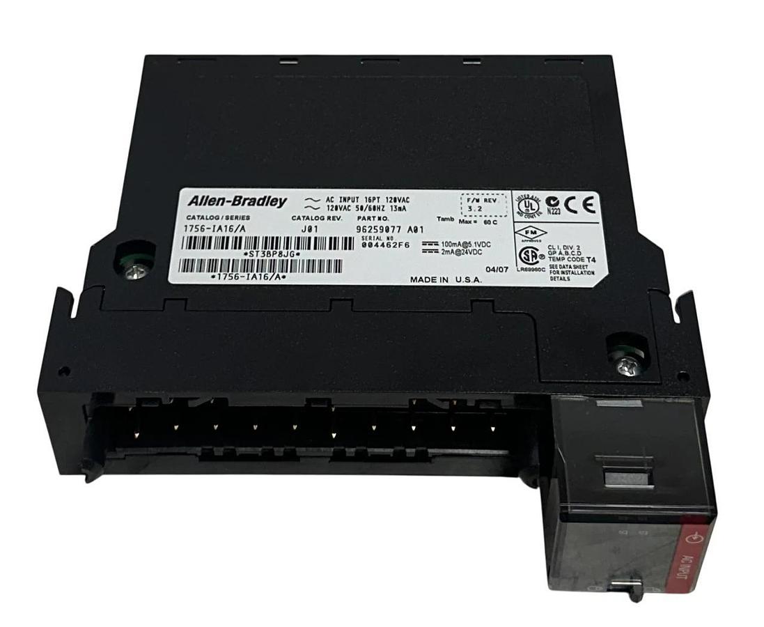 Used ALLEN BRADLEY 1756-IA16 /A ControlLogix 16-PT AC INPUT MODULE 120VAC USNP