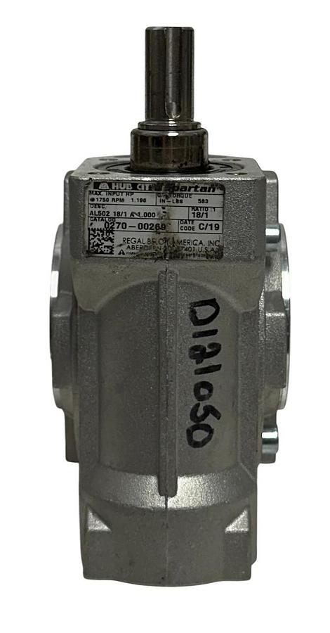 HUB CITY 0270-00269 / AL502 18/1 A 1.00 Spartan RIGHT ANGLE REDUCER 18:1 NSNP