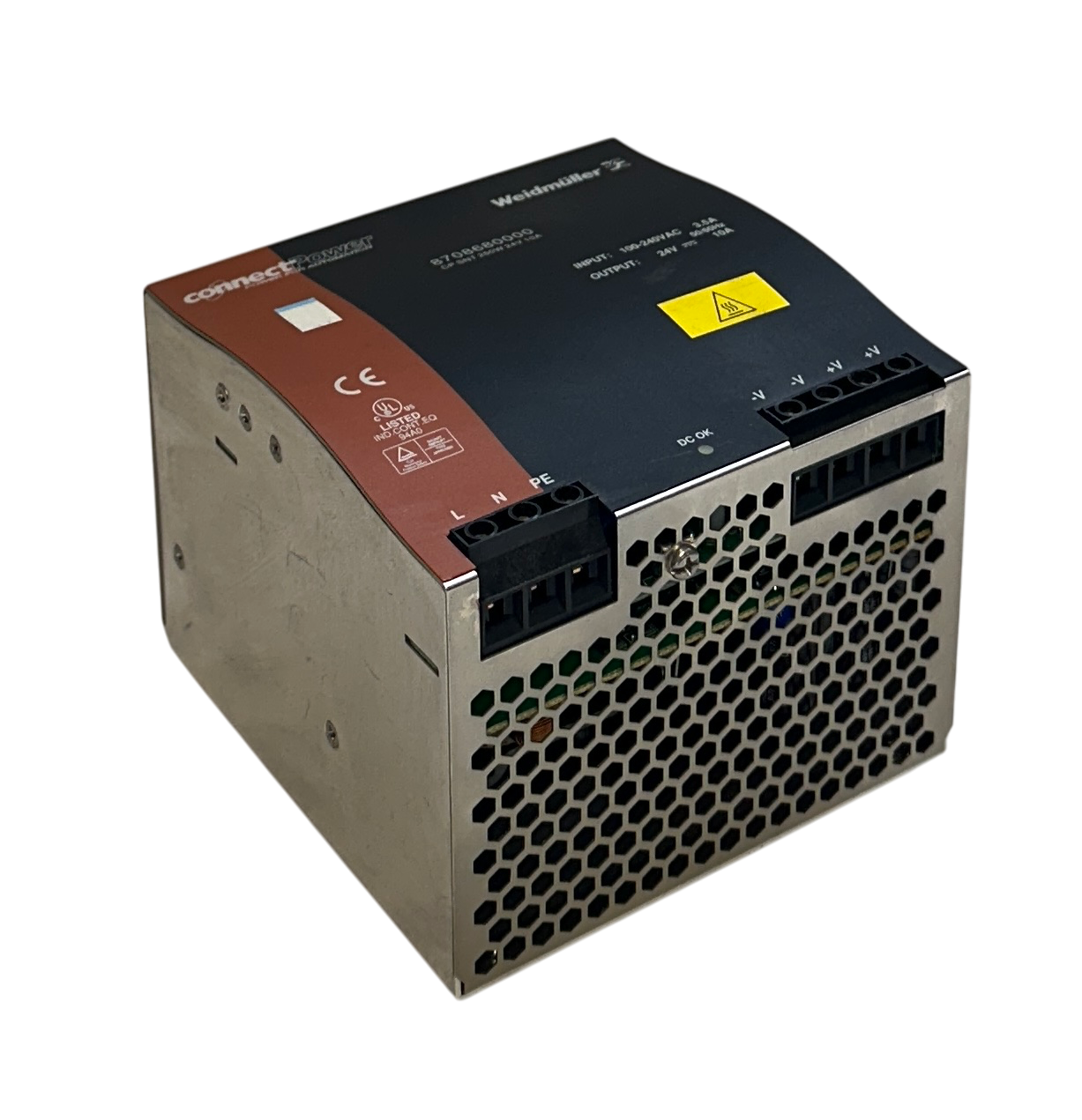 Used WEIDMULLER 8708680000 / CP SNT 250W 24V 10A connectPower POWER SUPPLY 3.5A USNP